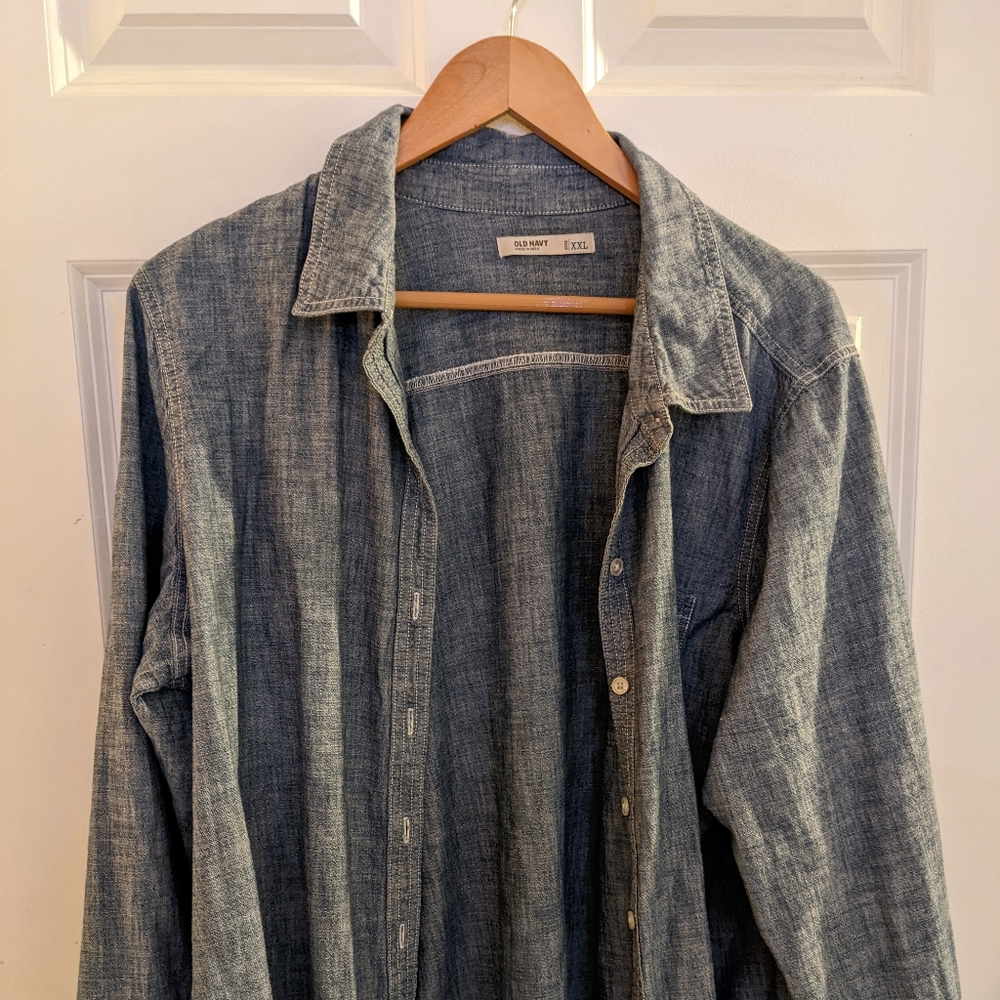 Denim Chambray shirt Old Navy XXL